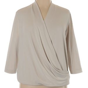 MM Lafleur Women's Deneuve 1X Blouse Champagne
